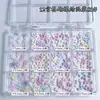 12 Grades Mini Laço Decorações para Nail Art Tamanhos Mistos Preto Branco Marrom Gravuras de Unha Gravata Borboleta Acessórios Celebridade da Internet Venda Quente