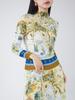 Cambia la Imagen y Publica una Camiseta OEM de Ropa Elegante Clase Nanyou Hecha a Medida con Cuello Elegante Semi Alto, Top Plisado Ajustado