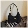 Bolso de Hombro Único para Mujer con Patrón de Diamantes Simple Retro Estilo Coreano Moda Versátil Chic Nicho Sensación de Alta Gama Cadena Bolso Cruzado para Mujer