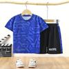 Conjunto infantil de manga curta verão novo camuflado infantil grande shorts de manga curta meninos esportivo roupa de secagem rápida roupa infantil atacado