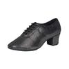Sapatos de dança quadrada das quatro estações para primavera e verão, sapatos de dança latina, sapatos de professor de sola macia para mulheres adultas, sapatos de dança de tecido, sapatos de dança moderna