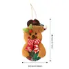 Decoração de Natal pequenos pingentes, decorações de árvore de Natal transfronteiriças, mini ornamentos pendurados de pentagrama, arranjos de atmosfera de festa
