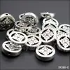 Aleación de plata Xizang cuentas nudo chino Fu Lu Shou variedad de cuentas de nube trasera Accesorios para joyería DIY al por mayor