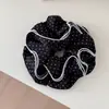 Anillo para el pelo de gran tamaño estilo coreano con puntos de onda multicapa para mujer 2025 nuevo, sensación de alta calidad, coleta de bola, cuerda para el pelo, cuerda grande para la cabeza
