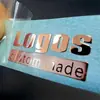 Pegatinas metálicas ultrafinas hechas a medida, placas de identificación electrochapadas y etiquetas adhesivas con caracteres separados