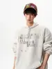 Sudadera con Capucha Pesada 2026 con Forro Polar para Hombre Otoño Marca Americana de Moda Estampado de Letras Top para Pareja