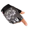 Guantes de Medio Dedo con Cabeza de Lobo para Hombre, Guantes para Montar, Exteriores, Fitness, Deportes de Lucha, Escalada, Personalizados