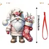 Transfronteiriço Novo Conjunto Plano de Acrílico Decoração de Carro Pingente Christmas Xícara de Chá Menina Conjunto de Seis Peças Padrão