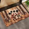 Hoja de Arce de Otoño Transfronteriza Acción de Gracias Dibujos Animados Mickey Terciopelo de Cristal Felpudo Felpudo de Entrada Temu Dropshipping