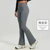 Pantalones Deportivos Acampanados, Pierna Ancha, Ligeramente Acampanados, Cintura Alta, Pantalones de Yoga Levanta Glúteos, Sensación de Segunda Piel, Fitness, Pilates, Diseño Sin Costuras Línea T para Mujer