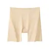 Shorts de Segurança Antiexposição Sem Costura Feminino, Estilo Fino que Não Enrola, Forro Antibacteriano 10A, Boxer Três em Um de Seda Gelada