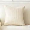 Funda de Cojín para Almohada de Lujo Ligero para Hogar y Hotel, Cómoda, con Rayas Rectas, Personalizable para Sala de Estar y Dormitorio, Funda de Almohada Multicolores Opcionales