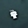 Colgante de Plata Pura 999, Retro Literario y Artístico, Simple, Compacto, Colgante de Accesorios Despertar del León Propicio, Accesorios de Joyería de Plata Festivos