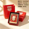 Conjunto de Ornamentos para Porta-Retrato de Mesa em Ouro Puro 999 "Riqueza de Todas as Direções" Ano do Carneiro - Presente Corporativo para Seguradoras e Bancos