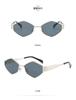 Gafas de sol para mujer, gafas de estrella de moda, nuevas gafas de sol cuadradas, unisex, cara redonda, Corea del Sur retro 839 sin estándar