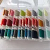 Conjunto de Pulseiras 36 Cores com Fios Separados, Corda de Mão Trançada, Rolo Pequeno, 6 Caixas, Fios Mais Finos, Enrolamento 3, Corda para Colar