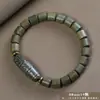 Pulsera de Sándalo Verde Añejo Argentino al por Mayor para Hombres y Mujeres, Joyería de Madera Cultural y Artística, Fábrica de Cuentas de Oración de Mano