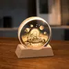 Lámpara de noche de cristal para escritorio, adorno creativo de cristal, lámpara ambiental de mesita de noche, pequeño regalo para maestros en la ocasión del inicio de clases