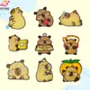 Nuevos Parches de Tela Bordados Autoadhesivos de Capibara, Accesorios para Ropa, Parches sin Costuras para Ropa Infantil, Decoración DIY para Funda de Teléfono