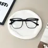 Espejo plano con marco grande y diseño de uñas de arroz, nuevo estilo, para hombres y mujeres estudiantes con miopía, marco para gafas de pareja, espejo plano con protección contra la luz azul.