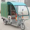 Triciclo Elétrico Para-brisa Temperado Toldo Toldo de Chuva Protetor Solar Toldo Frontal da Cabine Chapas Metálicas do Abrigo