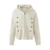 Suéter Restarall Otoño/Invierno Estilo Palacio Barroco Vintage Unisex Cárdigan con Capucha Abrigo Tejido RM010