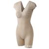 Faja de Encaje con Mangas Acampanadas para Mujer, Abertura Trasera, No Necesita Sujetador, Versión Mejorada de Cuerpo Completo, Control de Abdomen, Moldeado Sexy