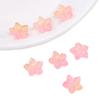 Cuentas de flores puntiagudas con degradado de vidrio, cuentas de flor de cerezo de vidrio, pulseras DIY hechas a mano, material para sombreros, accesorios de joyería