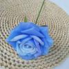 Cabeza de Rosa Grande Rizada tela de seda flor artificial fondo fotografía boda pared de flores camino plomo simulación Rosa Venta al por mayor