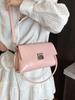 2025 Nuevo Bolso de Axila de Alta Gama para Mujer, Bolso Cruzado Casual Vintage de Moda, Nicho de Entrada, Lujo, Cuero Encerado al Aceite, Bolso Cuadrado Pequeño