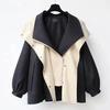 Trench Coat Médio Cinto Cruzado Estilo Coreano 2026 Nova Moda Feminina Primavera e Outono Jaqueta Casual Tendência para Trabalho