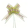 Novo Modelo 50 # Grande Laço de Gaze de Neve Flor Decorativa Amarrada à Mão para Carro de Casamento, Natal e Decoração de Fita para Presente de Feriado.