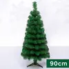 Árvore de Natal Mini Densa 45/60/90CM Ornamento de Mesa Planta Verde Simulada Decoração de Feriado