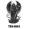 Nuevo Sticker de Tatuaje Impermeable Tatuaje Tótem Americano Sticker de Tatuaje Astronauta Lobo Tigre Muerte Impermeable A Prueba de Sudor