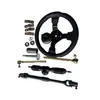 Acessórios para Karting de Motocicleta Elétrica de Quatro Rodas DIY 32-42CM Caixa de Direção Coluna de Direção Volante Barra de Direção Junta Esférica