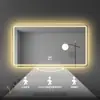 Espejo de Maquillaje Inteligente con Sensor Táctil, Espejo de Baño Antivaho, Espejo de Baño de Pared, Espejo de Maquillaje de Baño con Luz LED