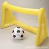 Procesamiento al por mayor de juguetes de portería de fútbol inflables de PVC para exteriores, Portería de fútbol inflable interactiva para padres e hijos, fácil de transportar