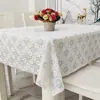 Toalha de mesa de PVC, impermeável, resistente ao calor e à prova de poeira, jogo americano de mesa de jantar sem lavagem, porta-copos retangular de plástico, jogo americano de mesa de centro, toalha de mesa de sala de estar, para uso doméstico