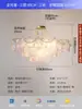 Lustre da sala de estar: Luminária Pendente Luxuosa de Vidro Cor de Caqui, Minimalista Italiana de Espectro Completo para Proteção Ocular, Luz Principal para Sala de Estar e Hall