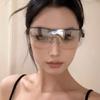 Gafas de Sol Estilo Aviador para Hombre Sensación de Alta Gama Cachorros Atractivas Reflectantes Color Claro Té Integradas A prueba de Viento para Montar al Aire Libre Gafas para Mujer