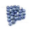Venta en Caliente Transfronteriza Adornos de Bola Redonda Pequeña de Cristal Cuentas Redondas Canicas de Piedra Natural 14mm Esféricas Accesorios de Joyería Personalizados
