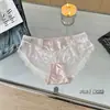 Luxo Acessível Francês ~ Roupa Íntima Sexy de Cetim e Renda para Mulheres, Calcinha Confortável de Algodão Puro com Malha na Virilha, Cintura Média