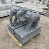Vestíbulo de Hotel Villa Par de Elefantes de Piedra Adornos de Elefante de Mármol Blanco Jade Absorbente Oficina Sala de Estar Fabricante Mayorista