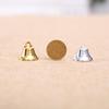 Decorações de Natal Mingguan Douradas 2,1 cm Sino Pequeno Dourado Sinos de Vento Acessórios de Decoração DIY Enfeites para Árvore de Natal