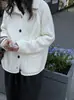 Ns Otoño e Invierno Perezoso Grueso Tejido Holgado Casual Color Puro Cárdigan Tejido Chaqueta Cálida Nueva con Solapas Mujer Ss892