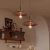 Lámpara de araña de restaurante con estética de estilo de canción, lienzo de arte de paisaje pintado estilo chino, lámpara de araña de hierro de arte retro para sala de té y sala de estar inspirada en el Zen