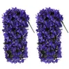 Cesta colgante de pared de buganvilias de Amazon transfronteriza Colgante de planta artificial Flor artificial Decoración de patio interior/exterior Paisajismo