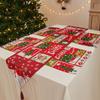 Nuevas decoraciones navideñas, mantel de punto, bandera de mesa, decoración creativa de mesa de Papá Noel, mantel de árbol de Navidad