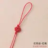 Nudo mandala cuerda hilo de jade tejido nudo chino mini bolsa para teléfono móvil colgante semiterminado accesorios de joyería antigua
