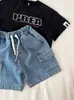 Estilo Nuevo de Verano, Shorts de Mezclilla para Niños, Pantalones Ligeros de Cuatro Cuartos, Pantalones Casuales para Niños, Pantalones Cortos Calientes para Niños Pequeños 2025
